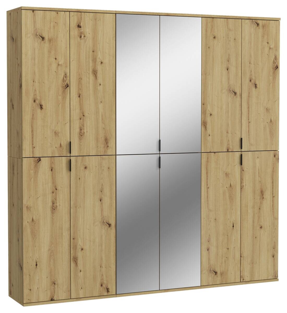 Garderobe PROJEKT Eiche Artisan Nachbildung Spiegel B/H/T: ca. 183x193x34 cm