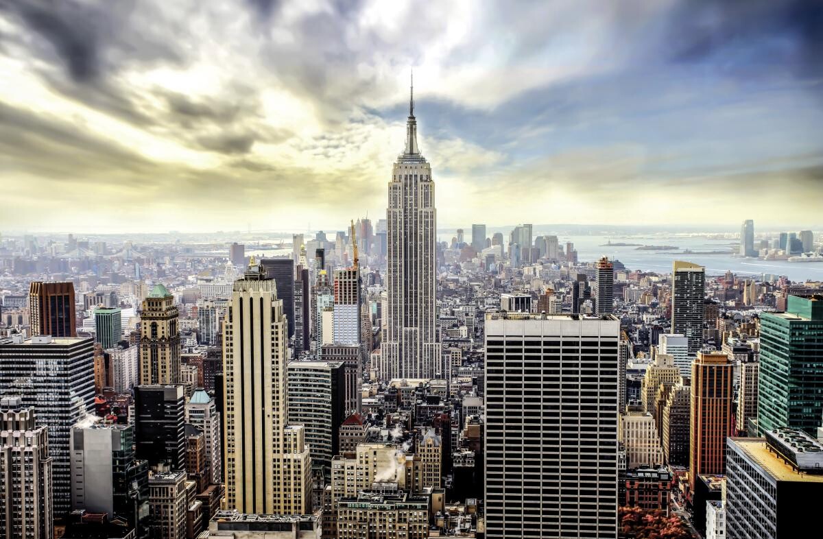 The Wall Keilrahmenbild New York B/L: ca. 76x116 cm