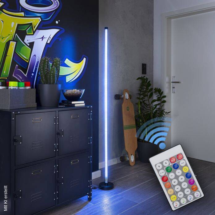 Näve Leuchten Stehlampe NV5269361 bunt Aluminium H/D: ca. 150x3 cm 180 Brennstellen