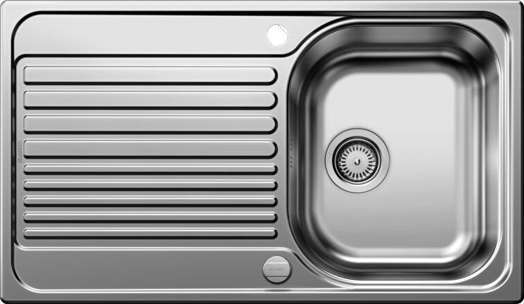 BLANCO Einbauspüle 526335 Edelstahl B/H/T: ca. 86x16,5x50 cm