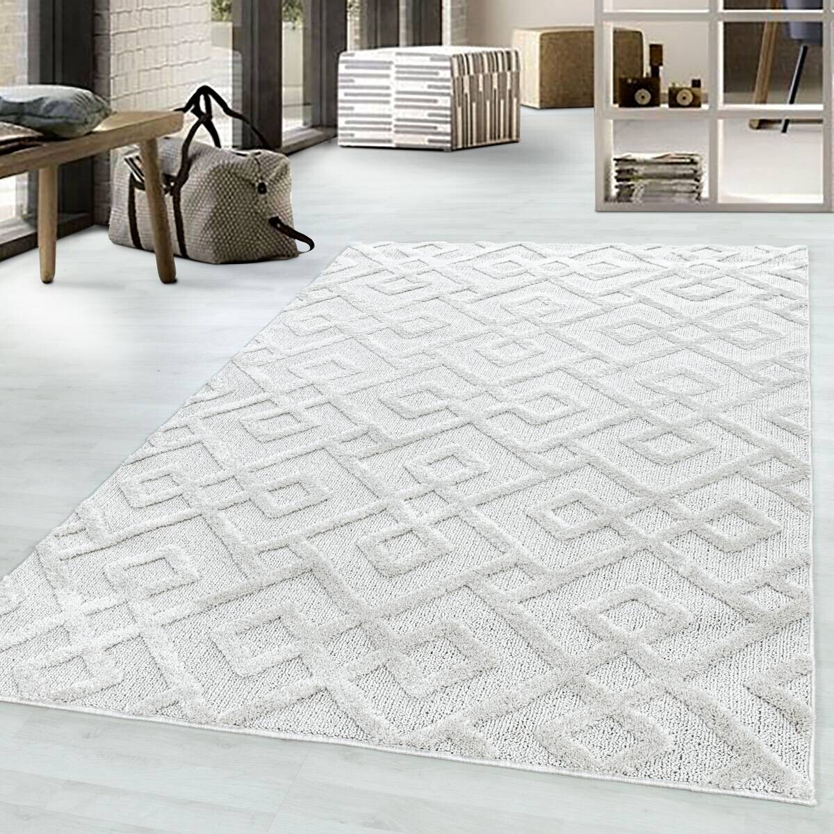 Ayyildiz Teppich PISA creme B/L: ca. 80x150 cm