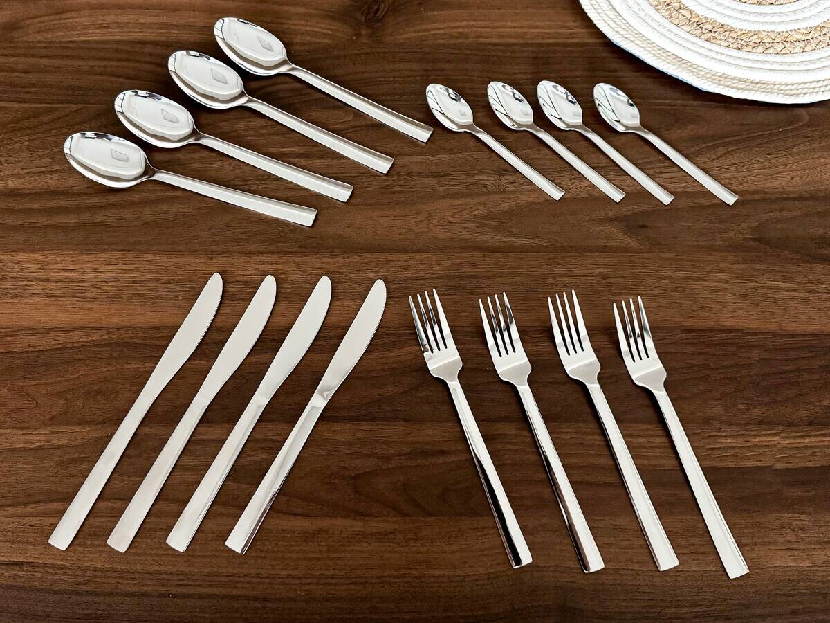 Sensation Besteck silber Edelstahl 16 tlg.