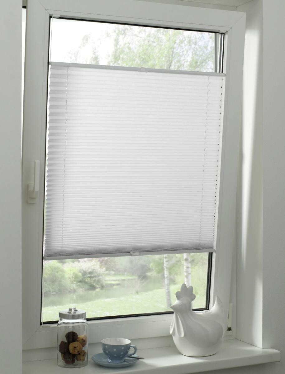 ACUS design collection Spannplissee weiß B/L: ca. 40x130 cm