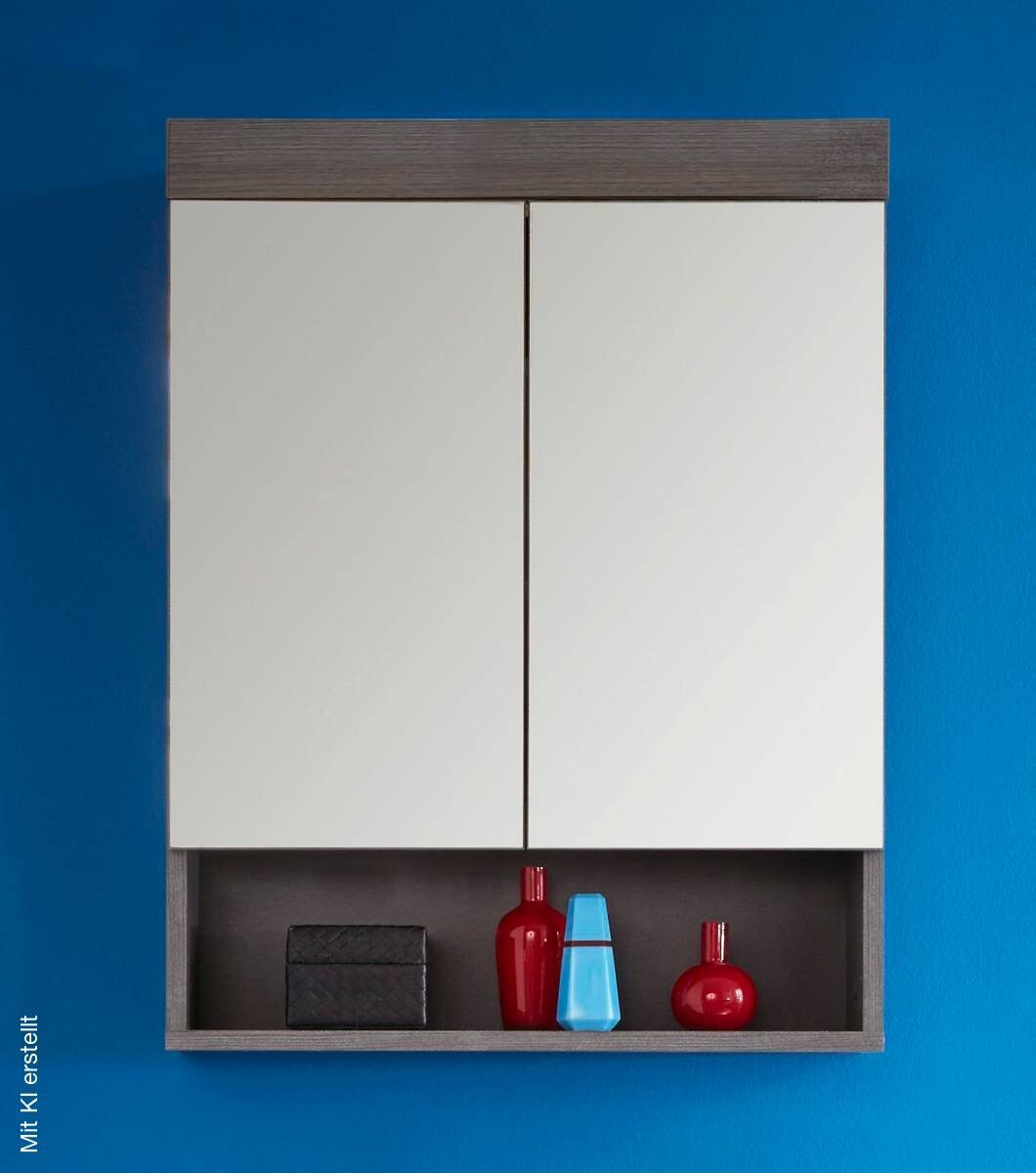 Spiegelschrank Runner Rauchsilber Nachbildung B/H/T: ca. 58x75x18 cm