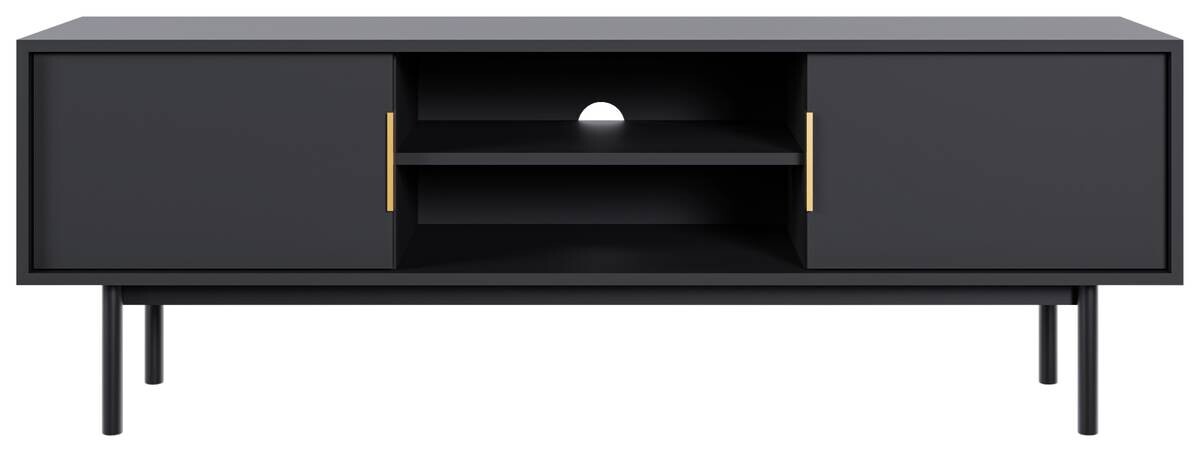 TV-Lowboard VIVA schwarz B/H/T: ca. 154x53,5x39 cm