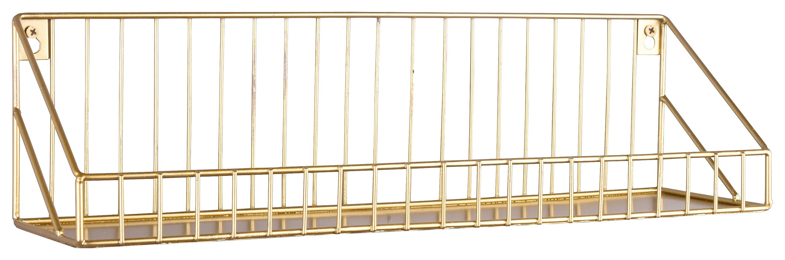 Wandregal Wandregal gold Optik Metall B/H/T: ca. 45x11x11 cm