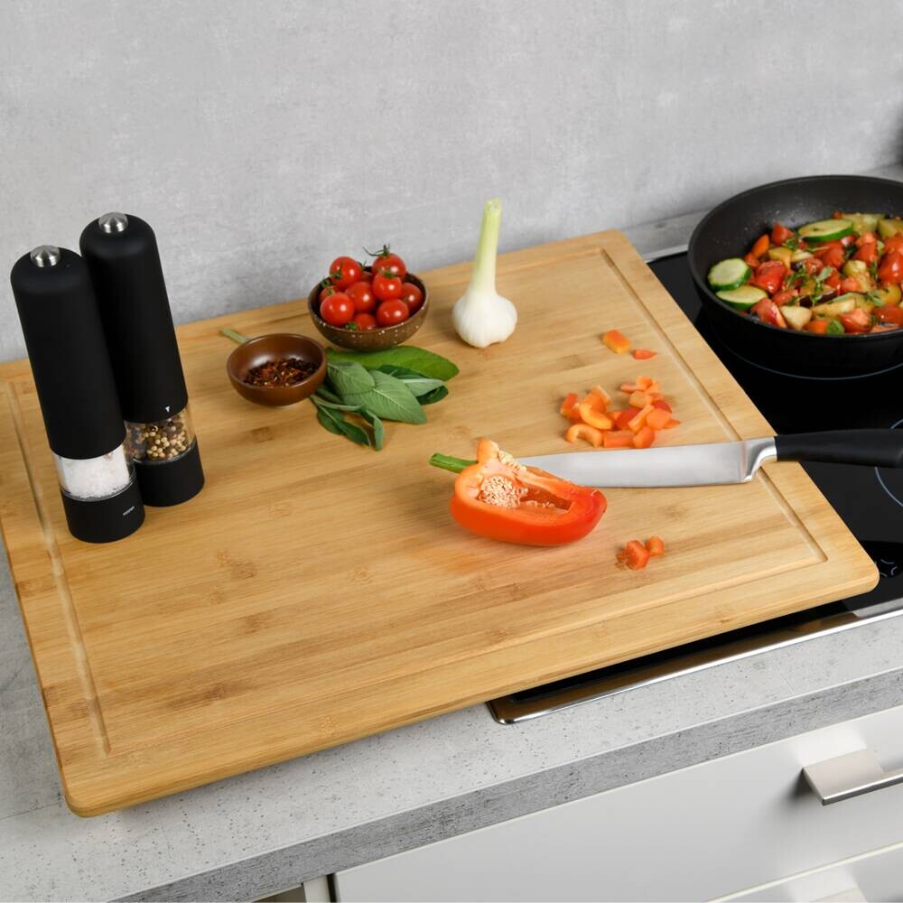 Kesper Abdeckplatte natur Bambus B/H/L: ca. 50x4x56 cm