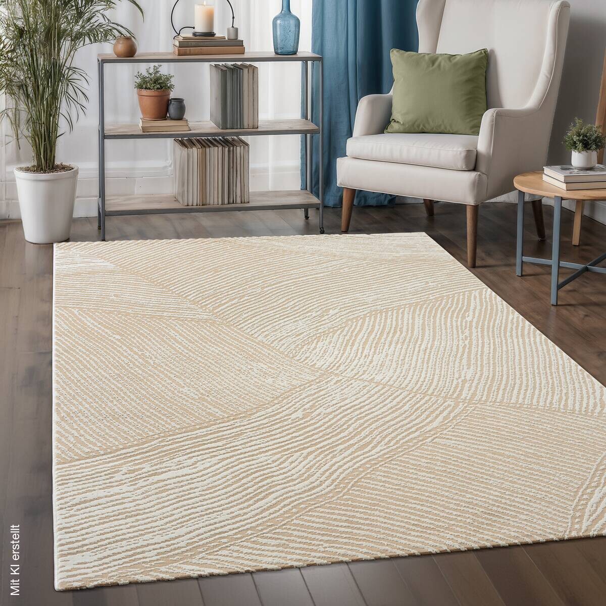 Sanat Kurzflorteppich HERA beige B/L: ca. 120x160 cm
