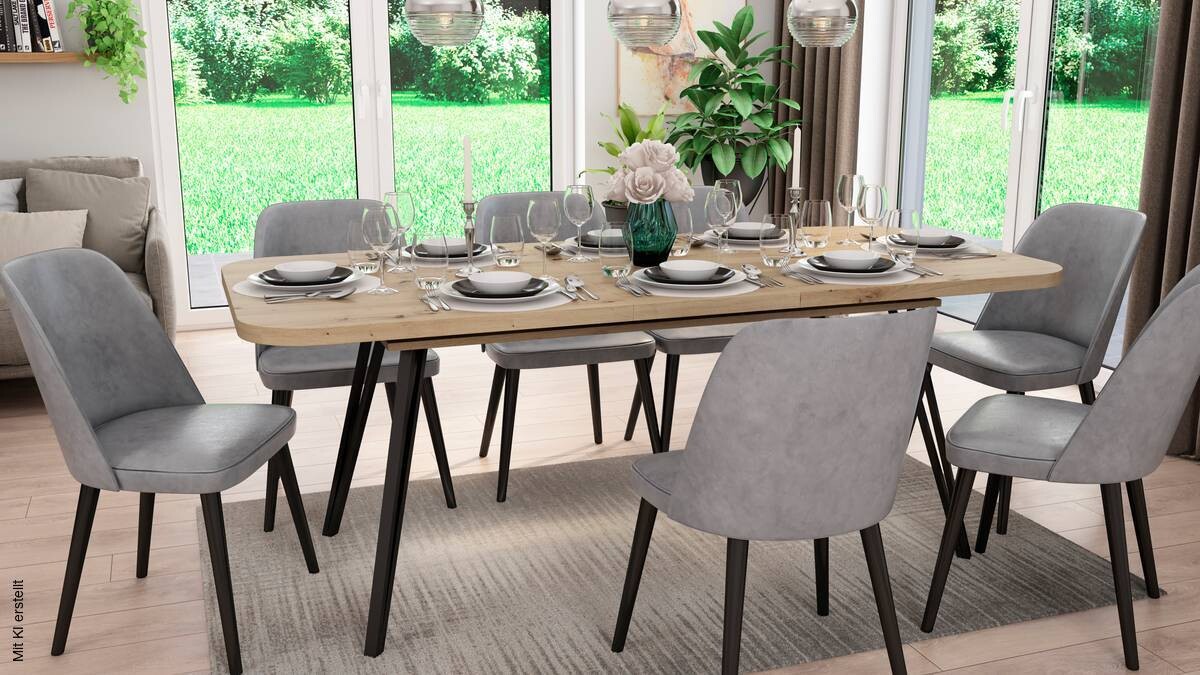 Tisch LIFE Eiche Artisan Nachbildung B/H/T: ca. 160x76x90 cm
