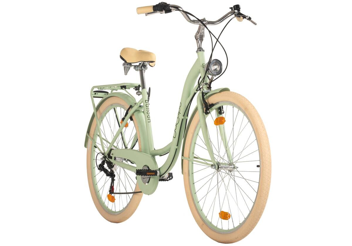 DaCapo City-Bike Ballon 28 Zoll Rahmenhöhe 48 cm 6 Gänge grün grün ca. 28 Zoll