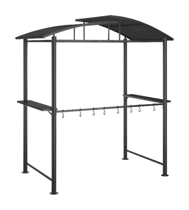 vidaXL Pavillon anthrazit Stahl B/H/T/L: ca. 114x230x114x210 cm