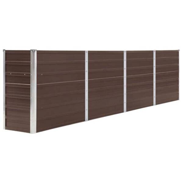 Hochbeet braun Metall B/H/L: ca. 40x77x320 cm