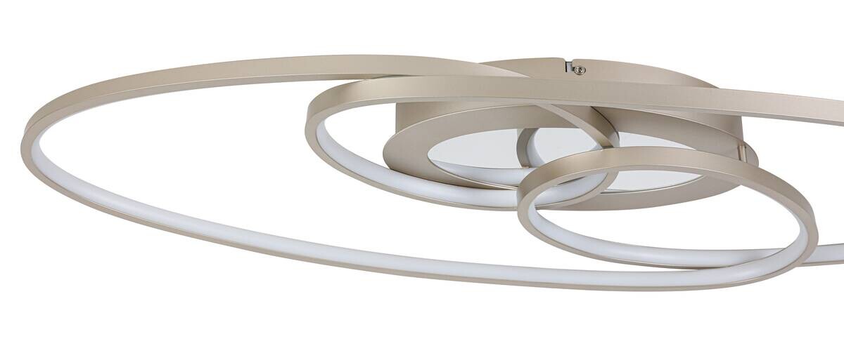 Nolo LED-Deckenleuchte Flow champagner Metall B/H/L: ca. 30x7,5x85 cm