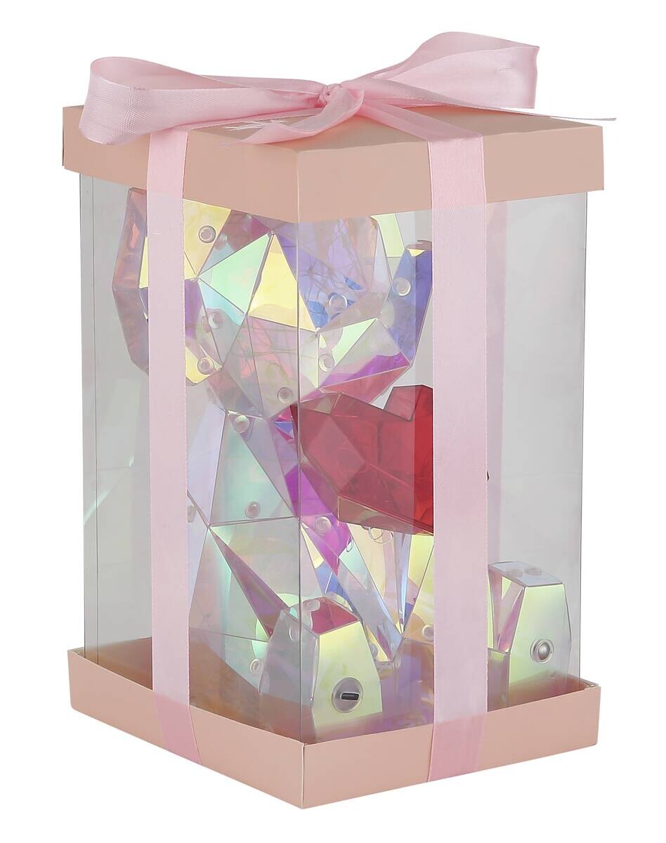 GLOBO LED-Dekoleuchte BRONDAR klar Kunststoff B/H/T: ca. 15x23x13 cm 1 Brennstellen