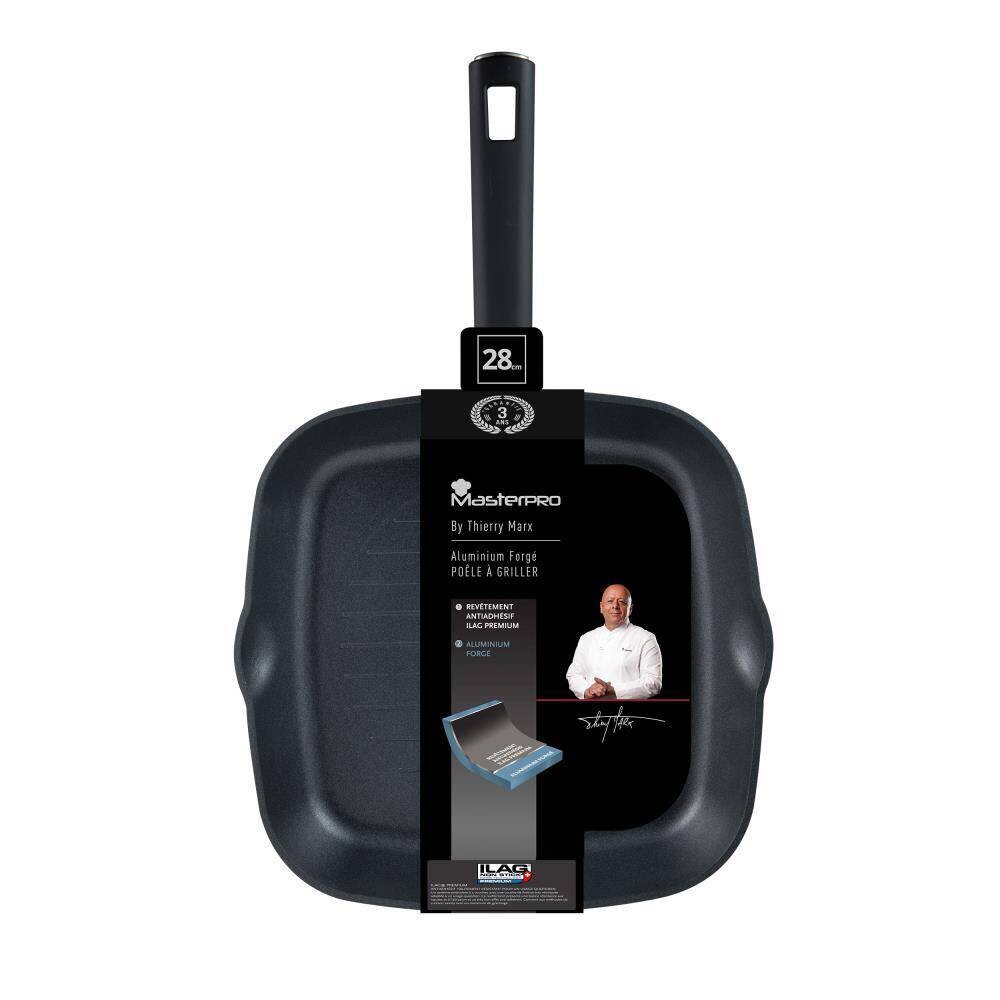 Masterpro Grillpfanne schwarz Aluminium