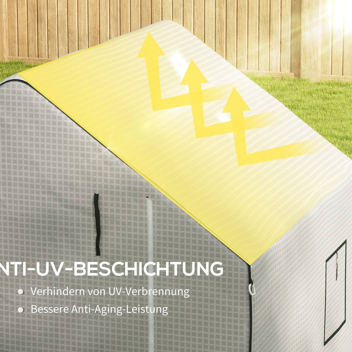 Outsunny Ersatzfolie B/H/L: ca. 143x190x140 cm