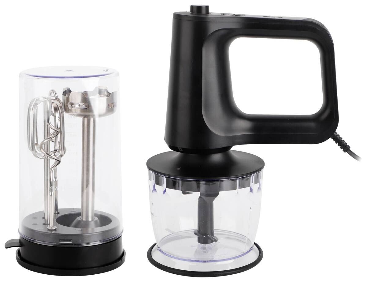 Emerio Handmixerset HMS-133003.1 grau Metall Kunststoff B/H/L: ca. 8,5x18,8x20,2 cm