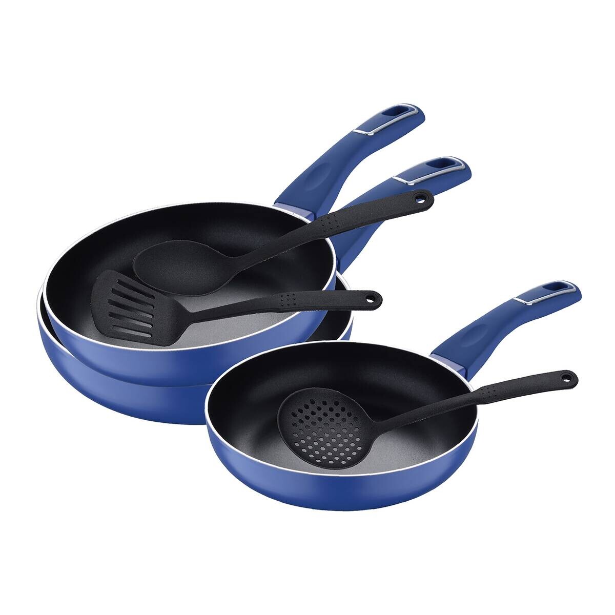 SAN IGNACIO Pfannen-Set LAND INDIGO blau Aluminium 6 tlg.