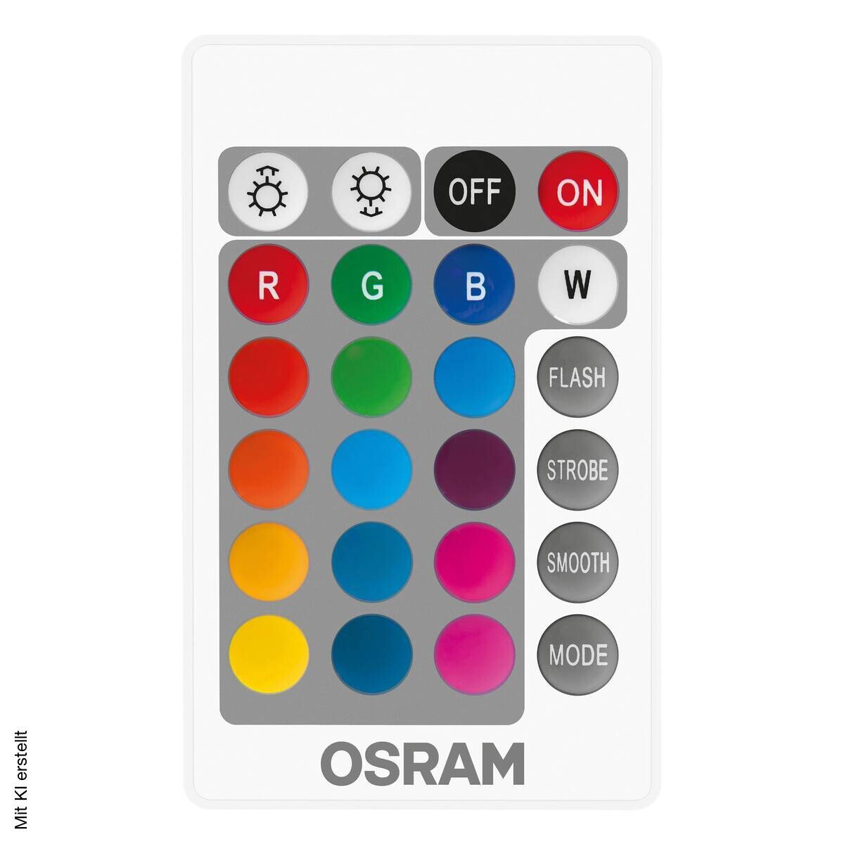 OSRAM LED-Leuchtmittel Tropfen RGBW mit Fernbedienung AC45048 E14