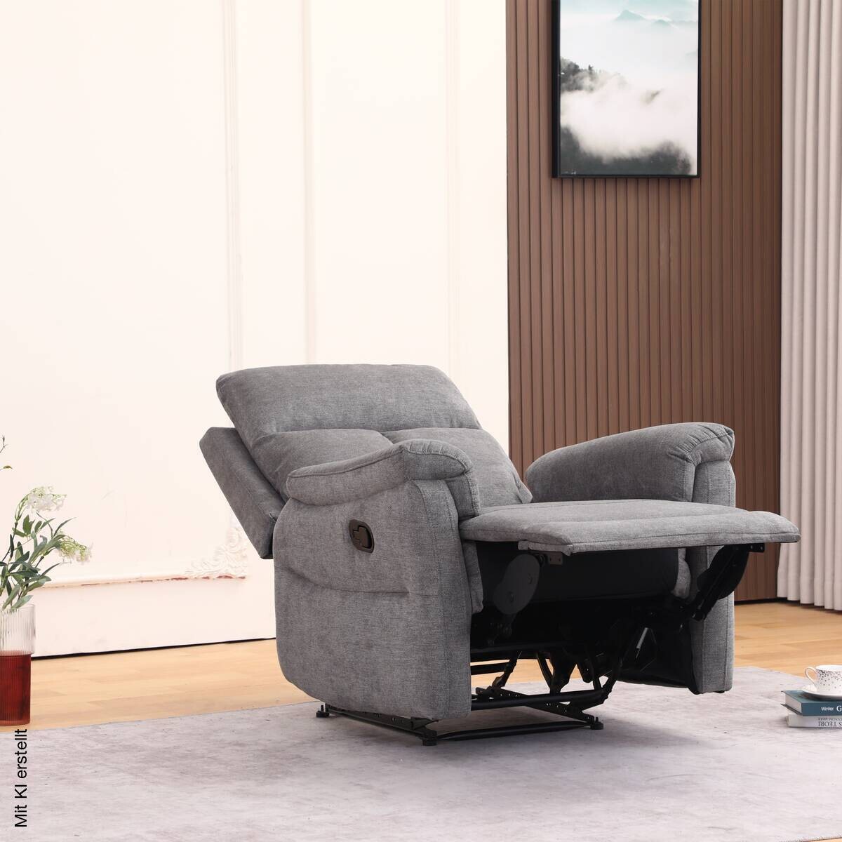 Sessel grau Polyester B/H/T: ca. 87x102x94 cm