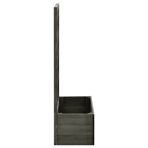 Gartenspalier grau Holz B/H/L: ca. 25x90x50 cm