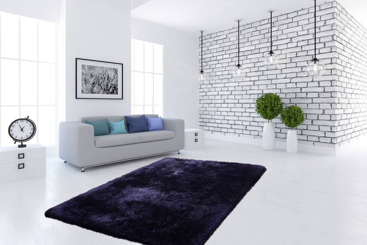 360Living Teppich Cosy blau B/L: ca. 160x230 cm