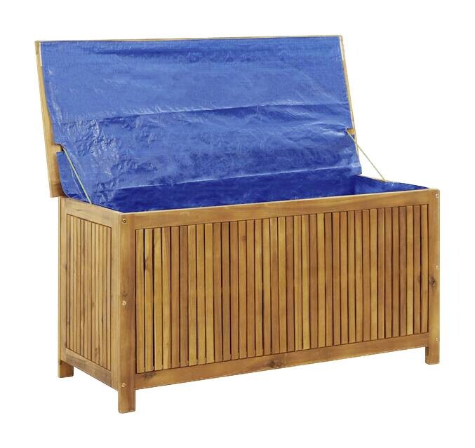 vidaXL Aufbewahrungsbox braun Akazie B/H/T/L: ca. 50x58x50x113 cm