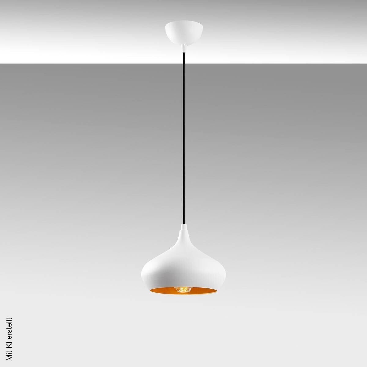 Opviq Pendelleuchte weiß B/H/T: ca. 22x115x22 cm E27 1 Brennstellen