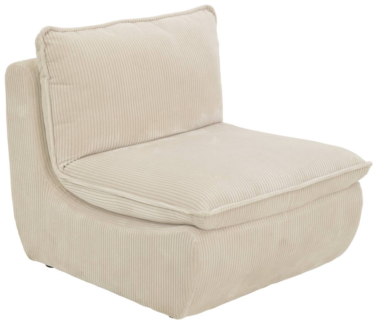 Sessel Rhodos beige Microfaser B/H/T: ca. 74x77x87 cm