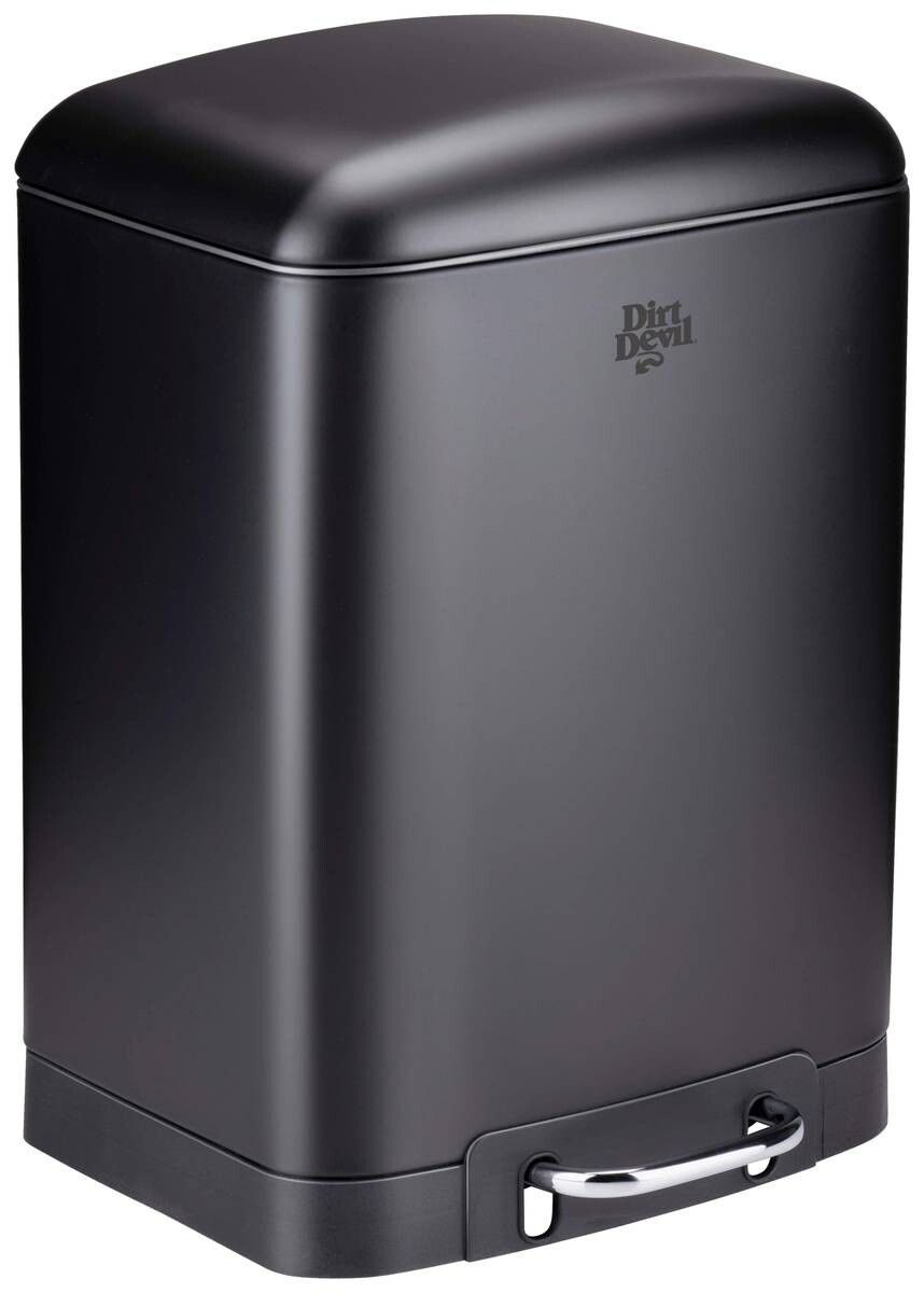 Dirt Devil Treteimer schwarz Edelstahl B/H/T: ca. 23x32,5x22,5 cm