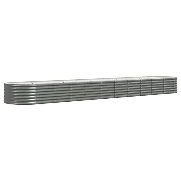 Hochbeet grau Stahl B/H/L: ca. 440x36x440 cm