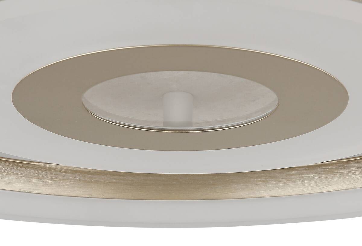 GLOBO LED-Deckenleuchte champagner Opal Metall Acryl H/D: ca. 7,5x40 cm 1 Brennstellen