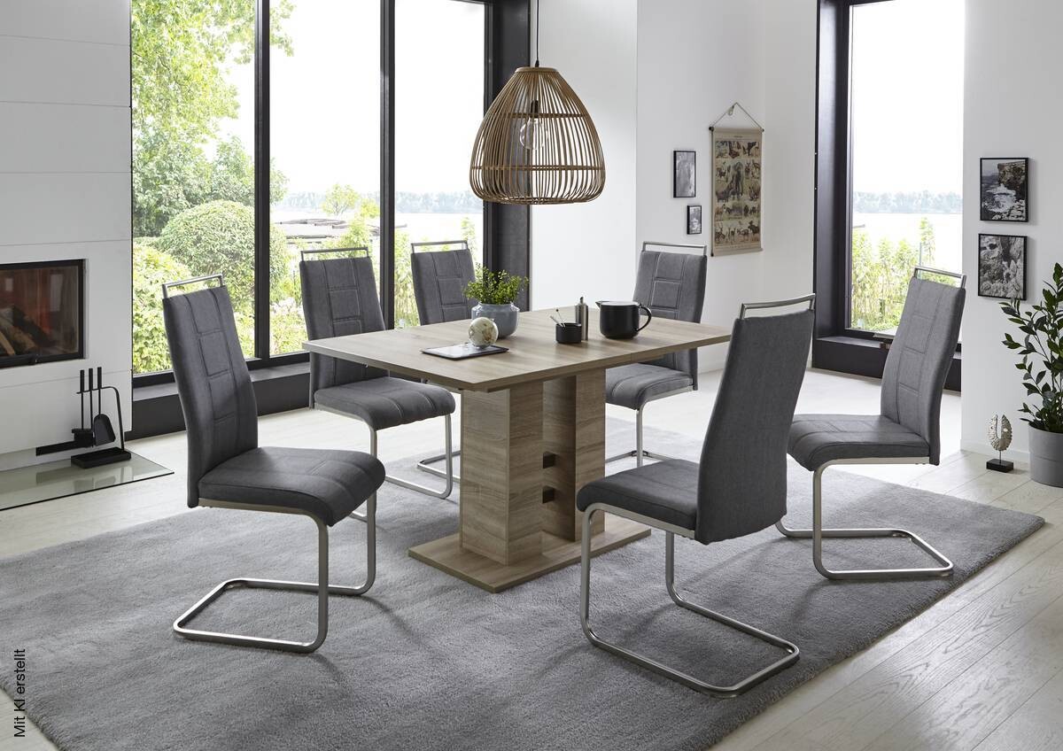 Esstisch HELENA II Eiche Sonoma Nachbildung B/H/T: ca. 140x76x90 cm
