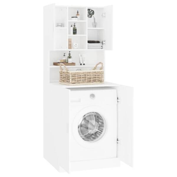 vidaXL Waschmaschinenschrank weiß B/H/T: ca. 71x181,5x71,5 cm
