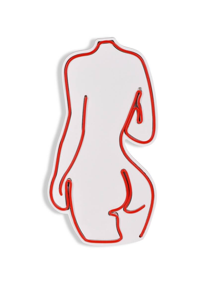 Opviq LED-Wandleuchte rot PVC B/H/T/L: ca. 22x42x2x22 cm