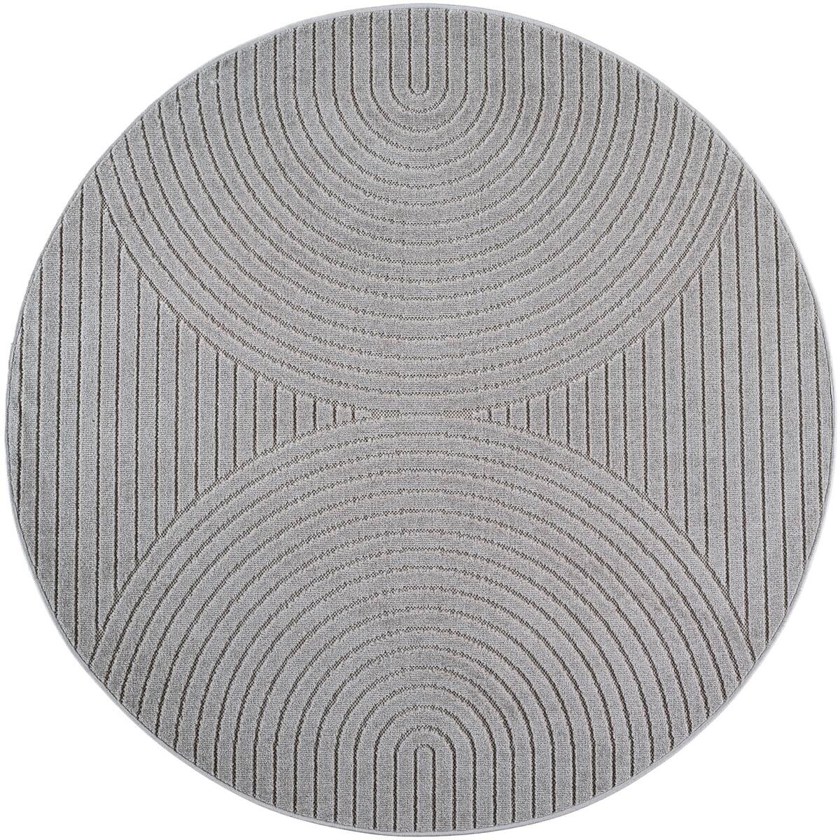 Ayyildiz Flachwebteppich NOVA silber D: ca. 120 cm