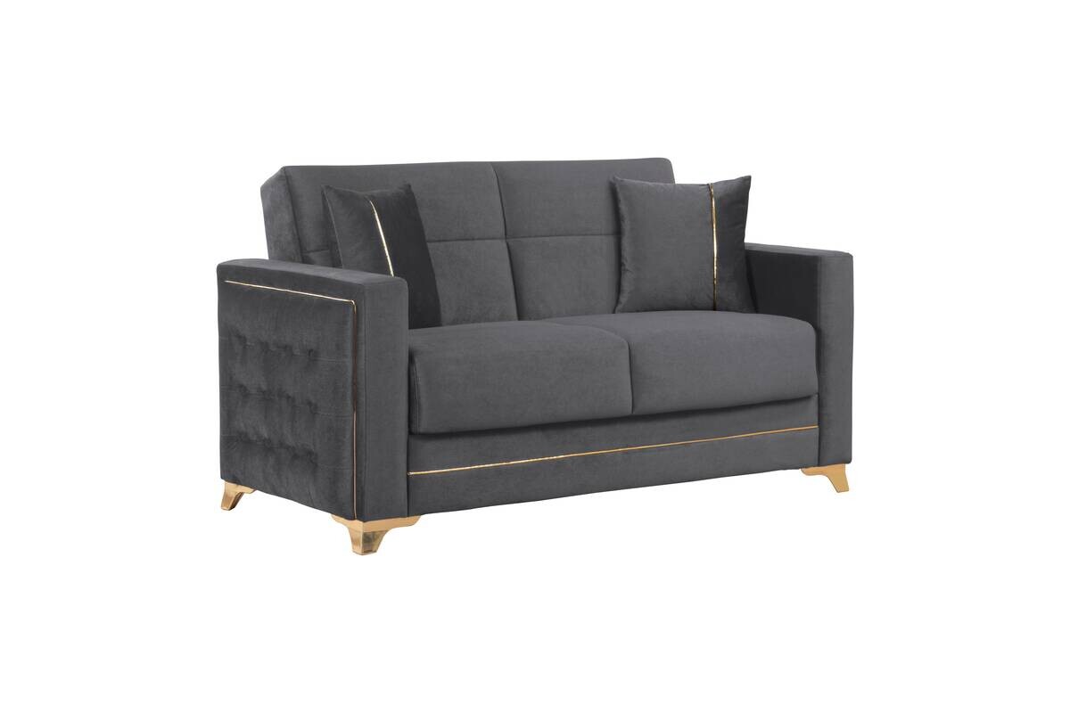 Sofa 3-2-1 Cavana grau Microfaser