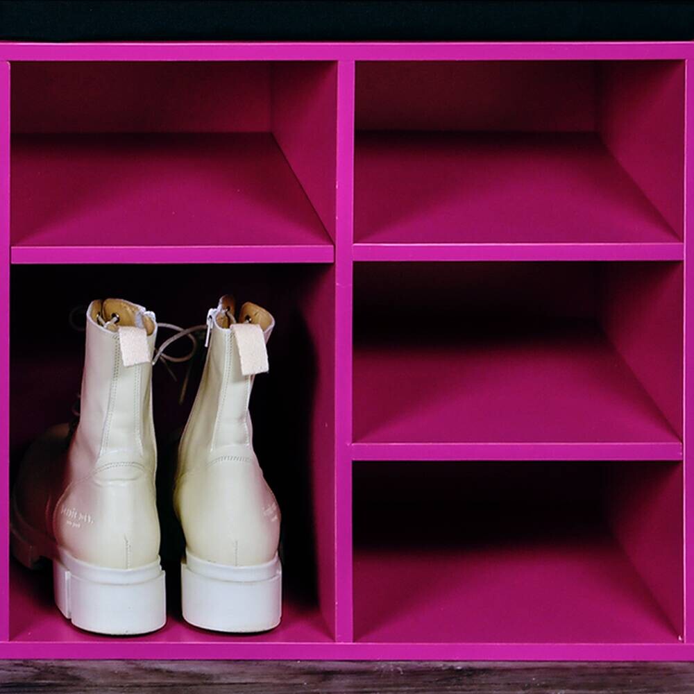 Kesper Schuhregal pink Spanplatte B/H/T: ca. 51,5x48x29,5 cm