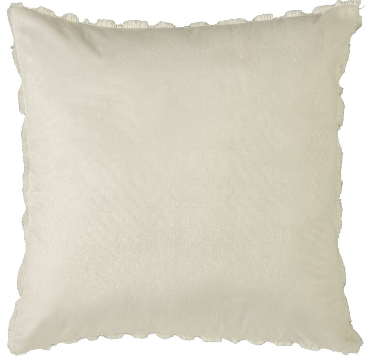 Dekokissen ecru 100% Polyester B/L: ca. 45x45 cm