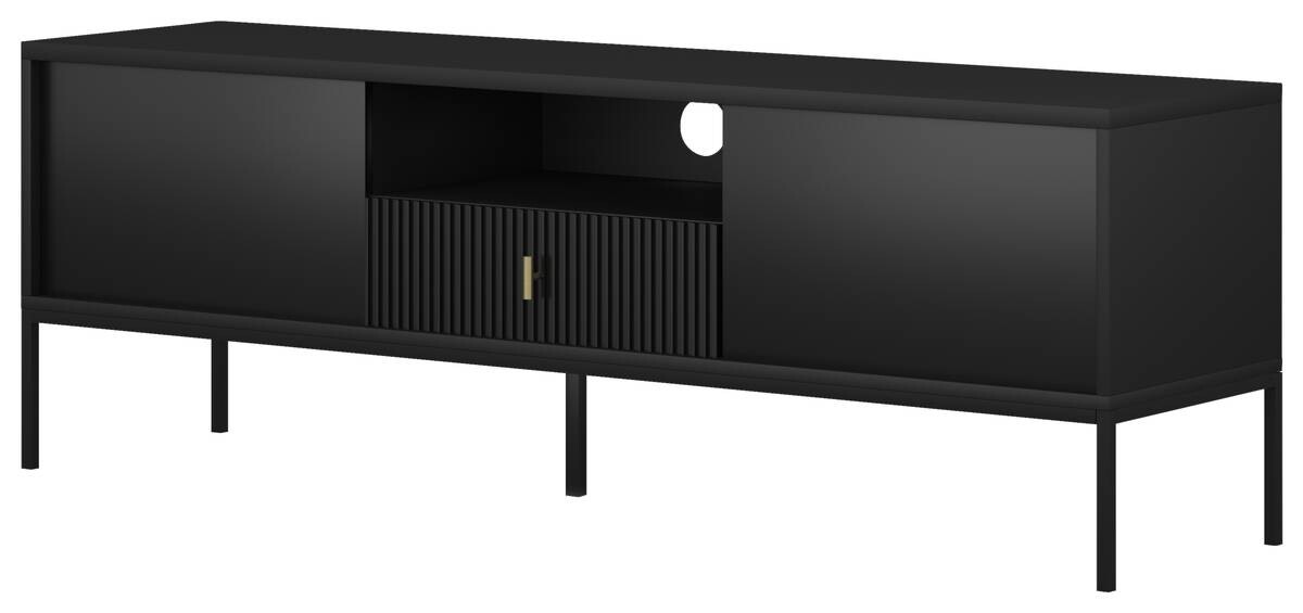 TV-Lowboard MAGIORRE schwarz B/H/T: ca. 154,5x52,5x39 cm