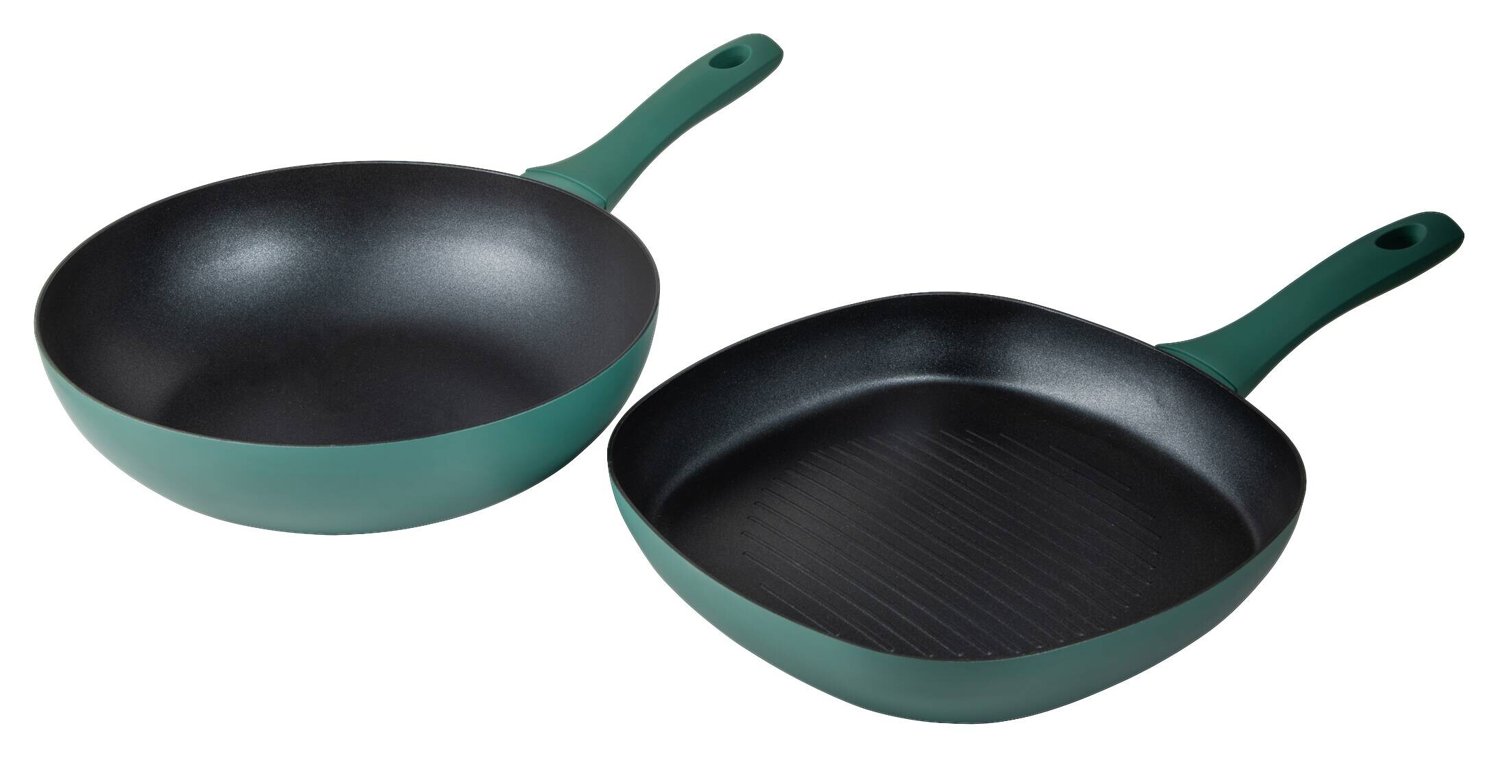 SAN IGNACIO Pfannenset MEDIA grün Aluminium 2 tlg.