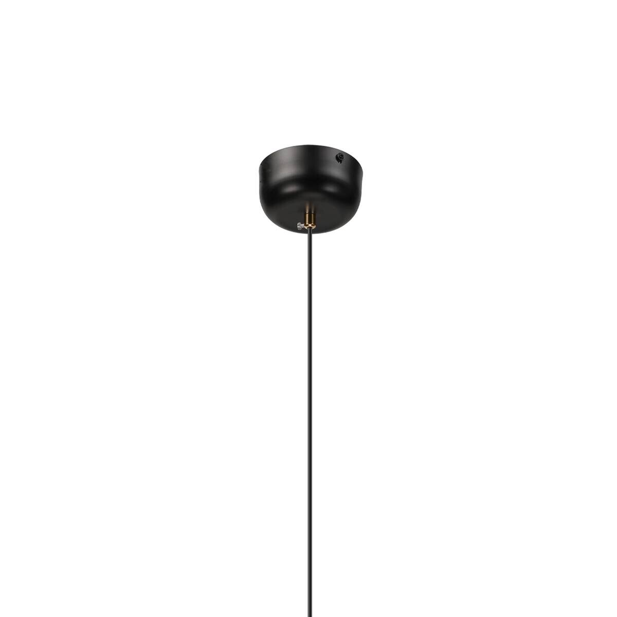 Lamkur Pendelleuchte schwarz Stahl B/H/L: ca. 12x120x12 cm E27 1 Brennstellen