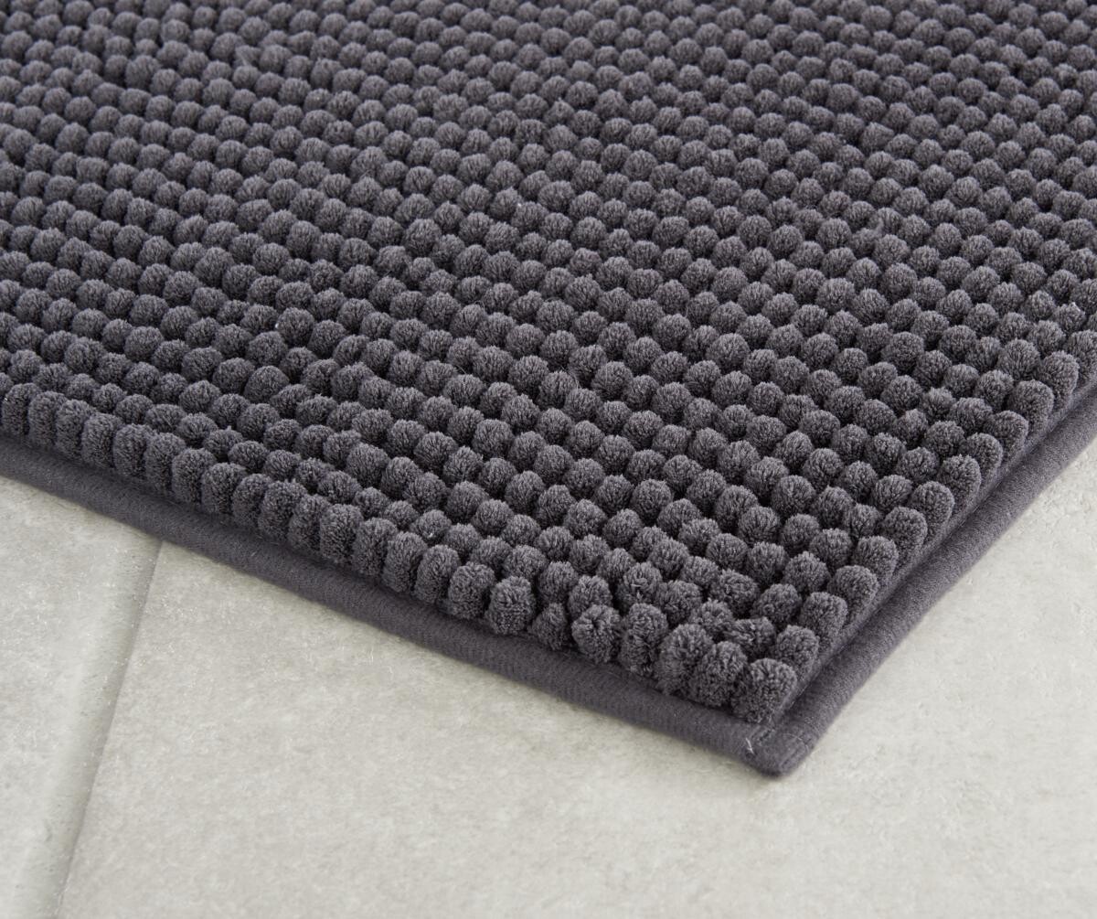 Tuffi Badematte Chenille anthrazit 100% Polyester B/L: ca. 90x60 cm