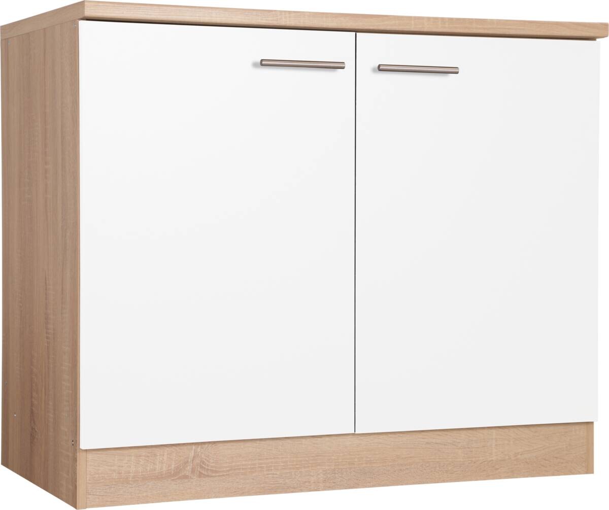 Spülenunterschrank Merle weiß B/H/T: ca. 100x85x60 cm