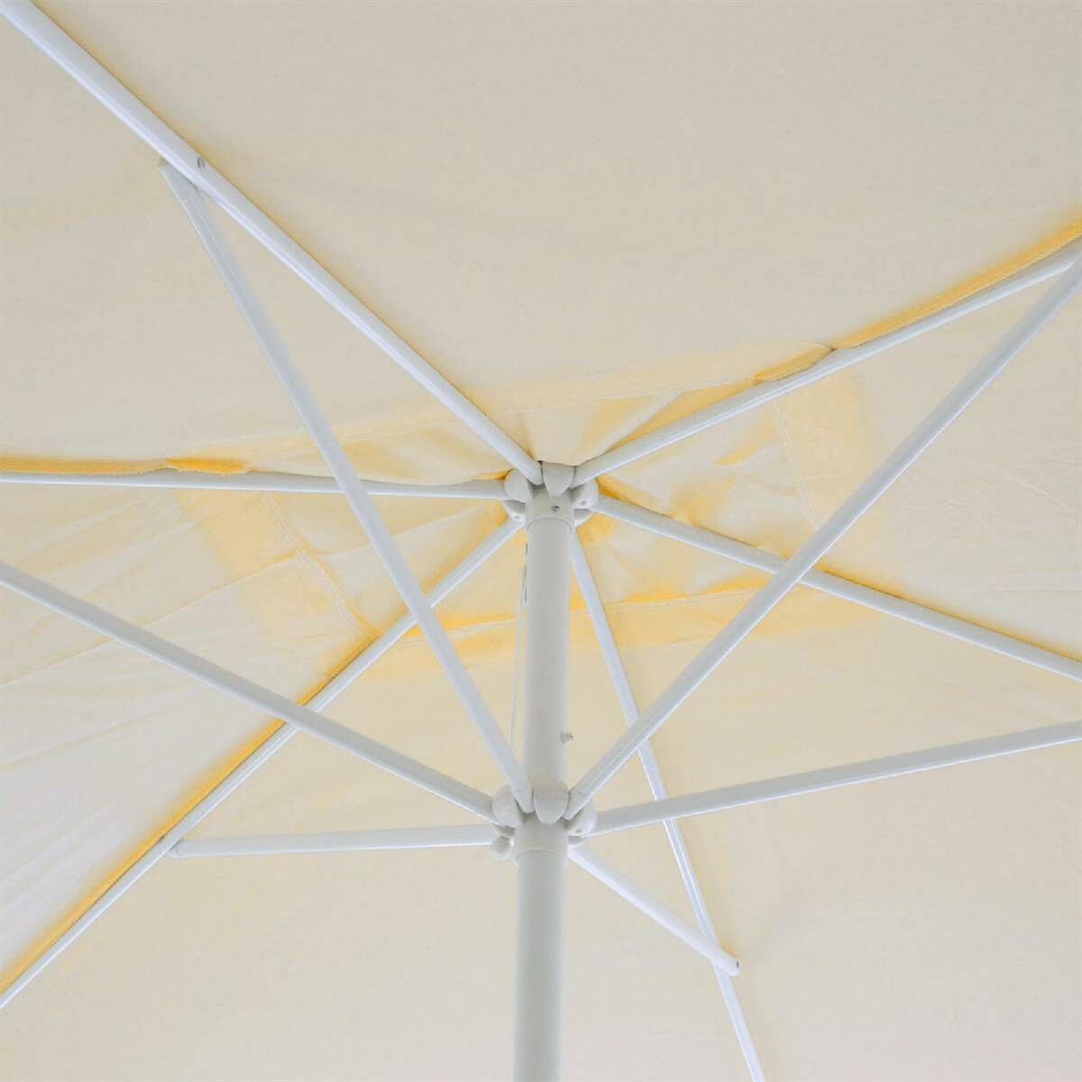 VCM Sonnenschirm champagner Polyester-Mischgewebe B/H/L: ca. 200x235x300 cm