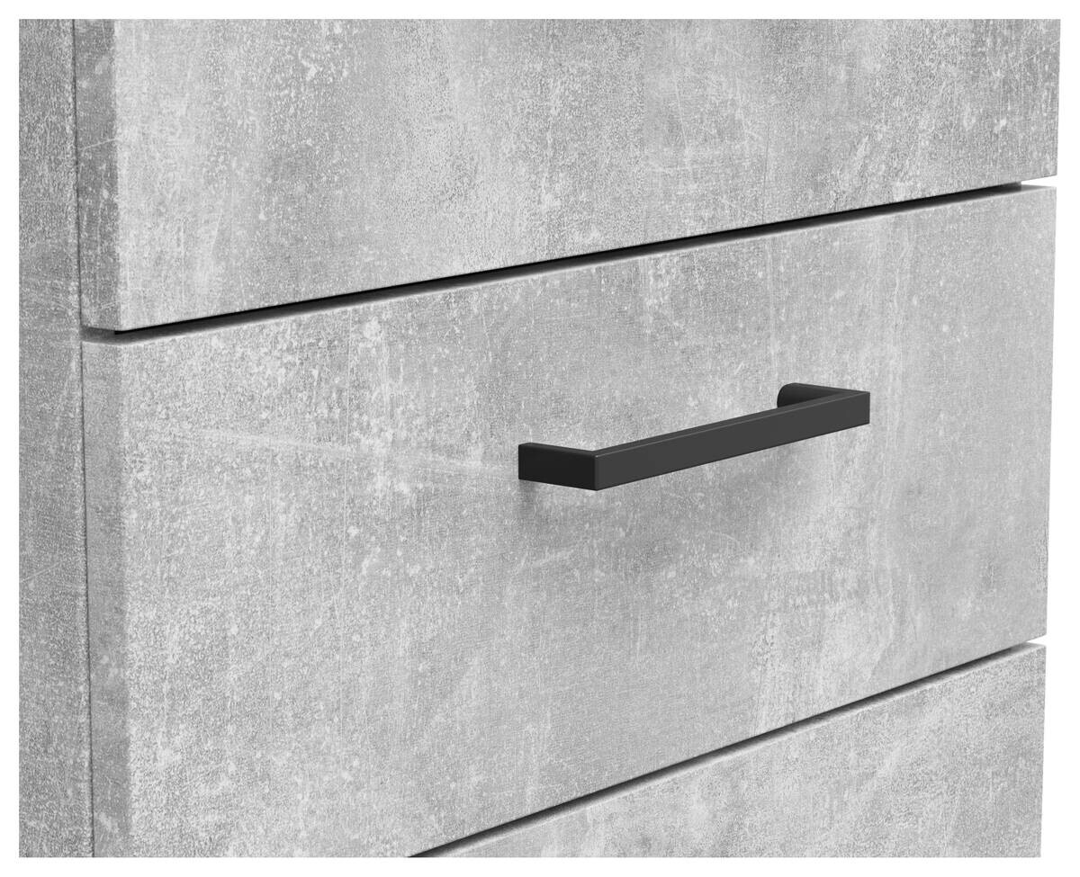 Kommode Multi-Stauraum Typ 18 Beton Optik B/H/T: ca. 45x115x40 cm