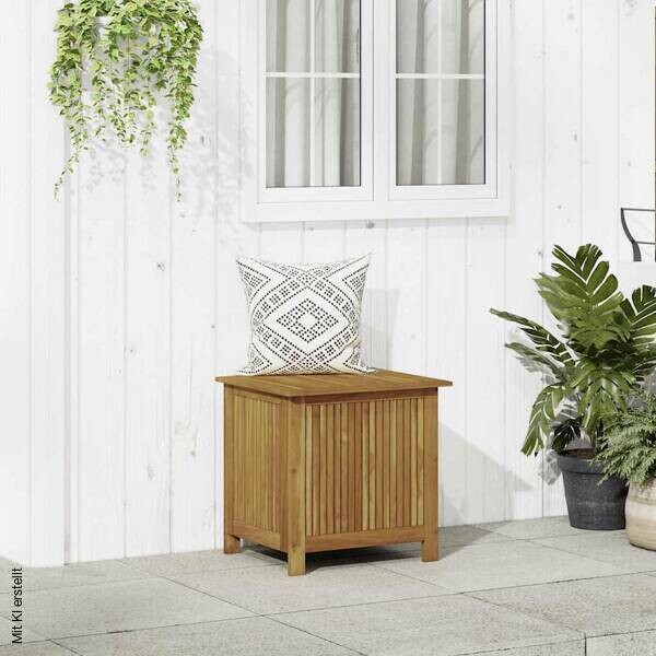 vidaXL Aufbewahrungsbox braun Akazie B/H/T/L: ca. 50x106x50x60 cm