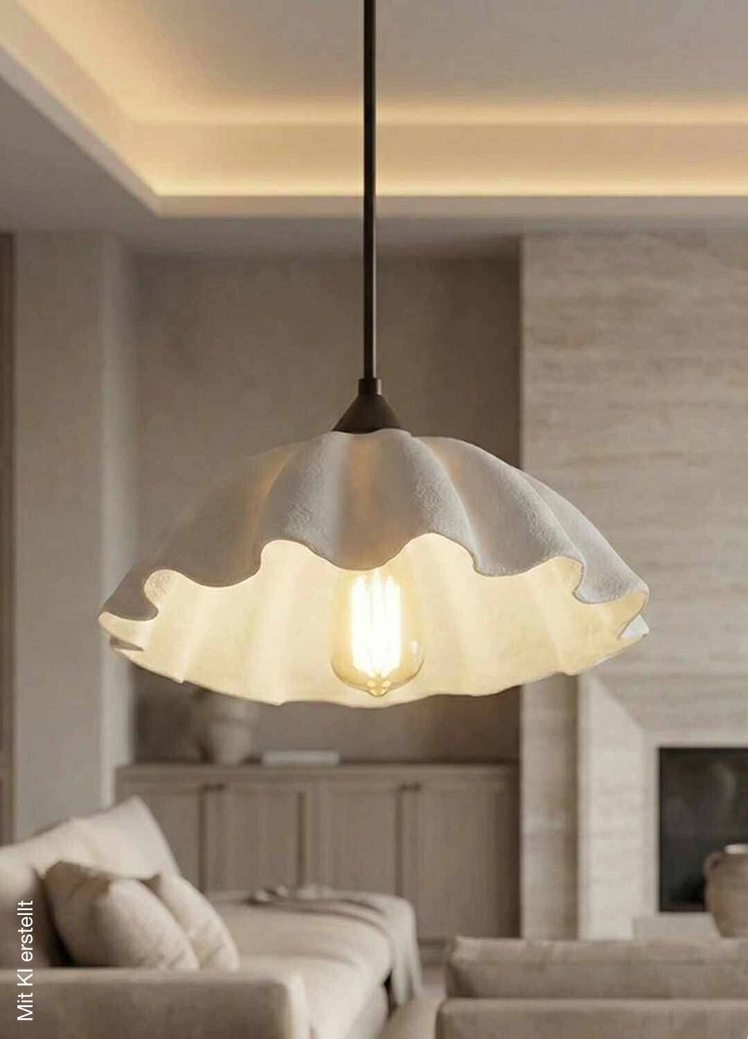 Opviq Pendelleuchte weiß Kunststoff B/H/T/L/D: ca. 35x90x35x35x35 cm E27 1 Brennstellen