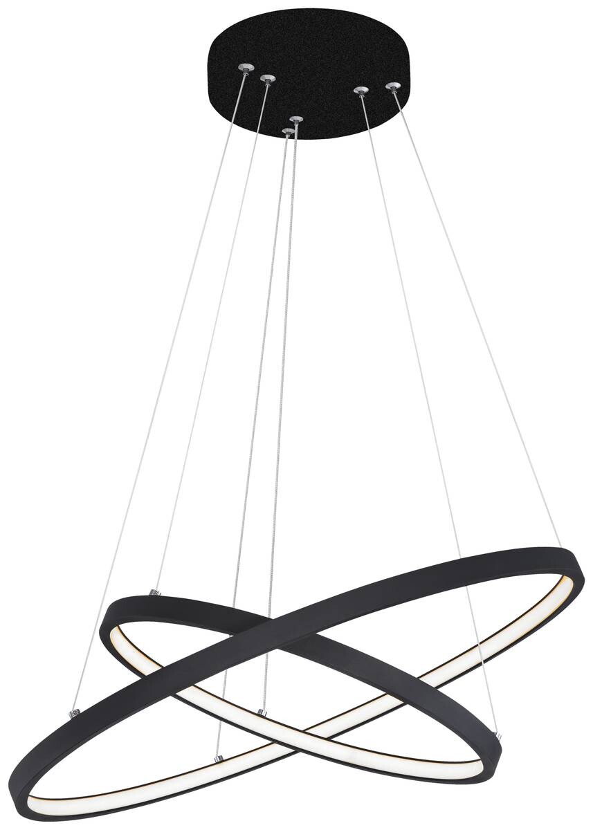 POCOline Pendelleuchte Agneta schwarz Metall Kunststoff D: ca. 50 cm