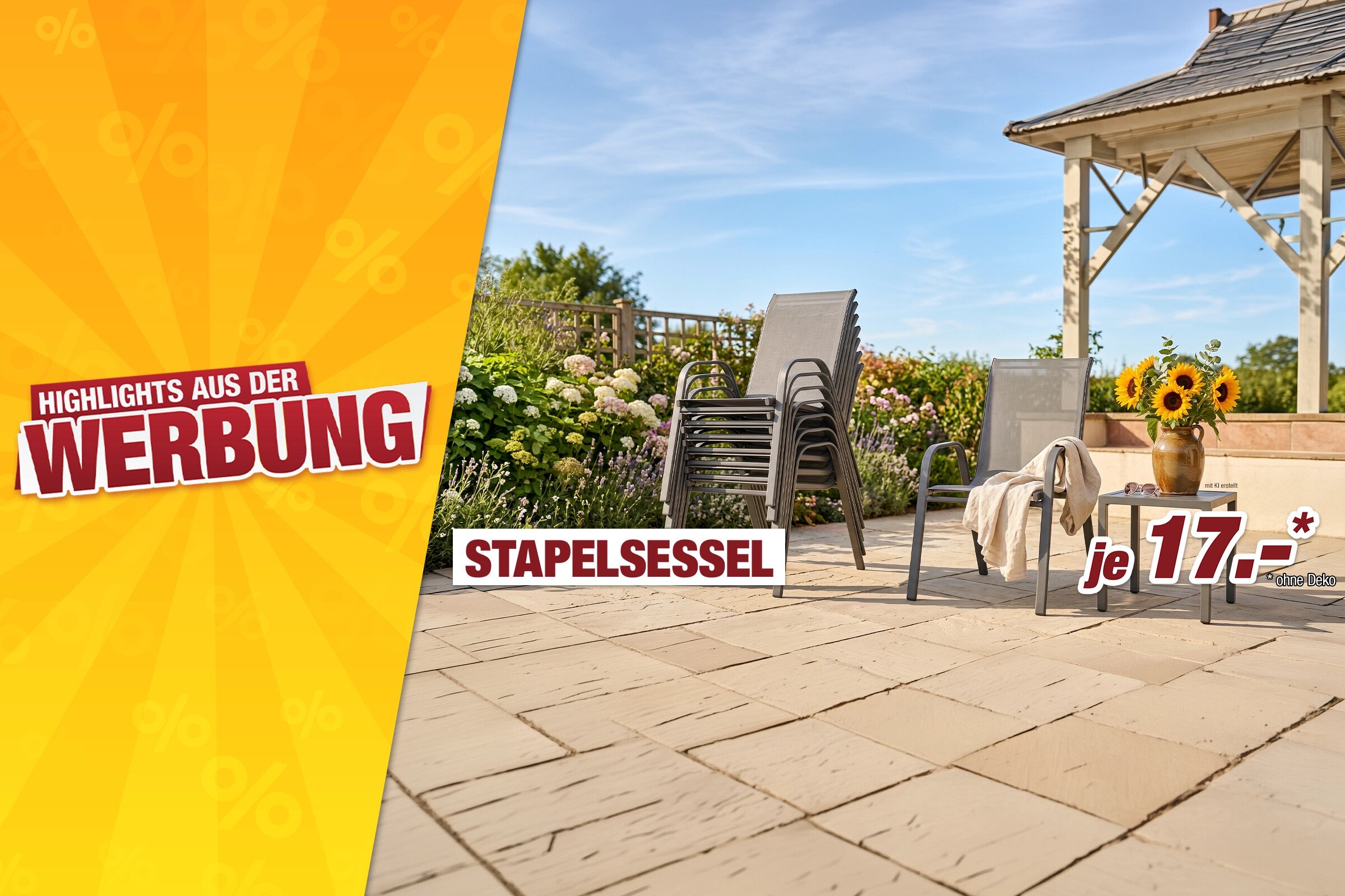 Unsere Werbe Highlights - Stapelsessel
